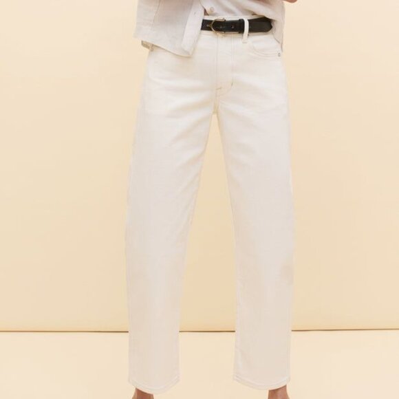 AYR Women's The Knockout Jeans in Cream Soda White